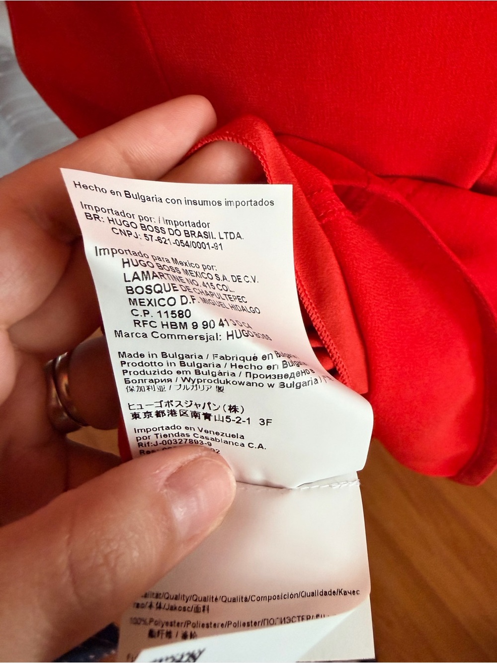 Hugo Boss 90s Inspired Red Midi Dress NWT Size 4 Quite Luxury Cocktail dress - Picture 10 of 10